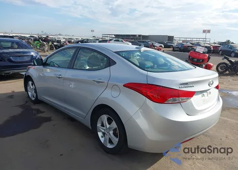 2013 Hyundai Elantra Gls из США, поврежденный, VIN 5NPDH4AE6DH320122